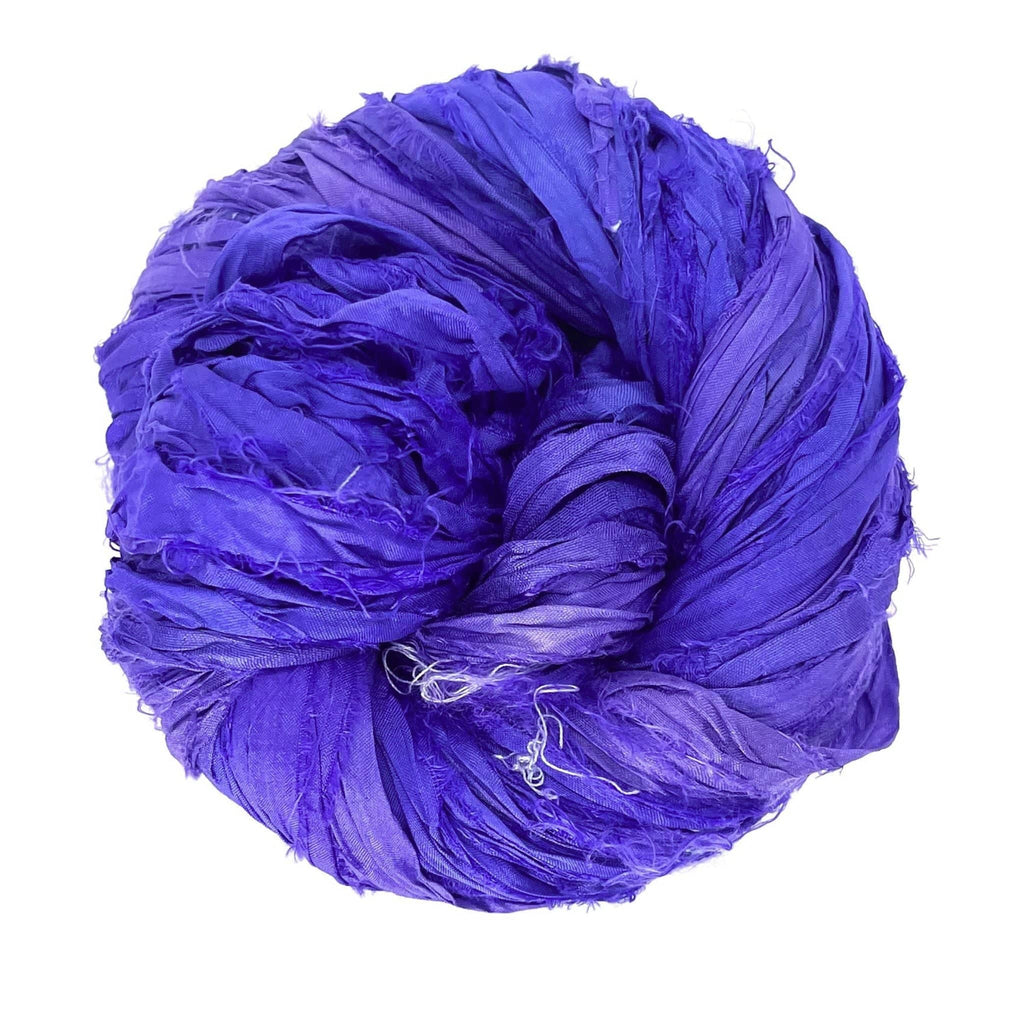 Artisan Recycled Sari Silk Ribbon Yarn - Bohemian Crafting Supply