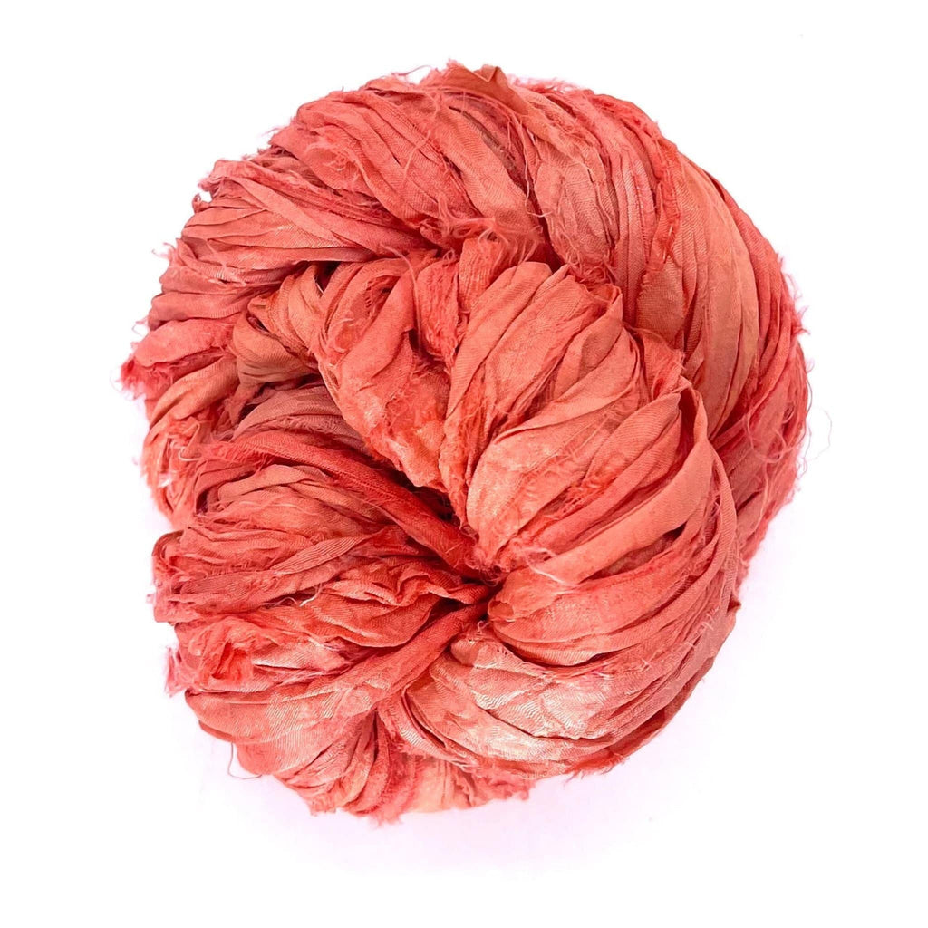 Artisan Recycled Sari Silk Ribbon Yarn - Bohemian Crafting Supply
