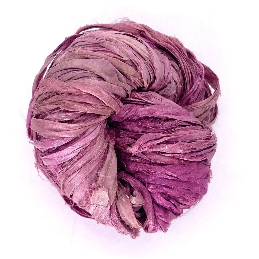 Artisan Recycled Sari Silk Ribbon Yarn - Bohemian Crafting Supply