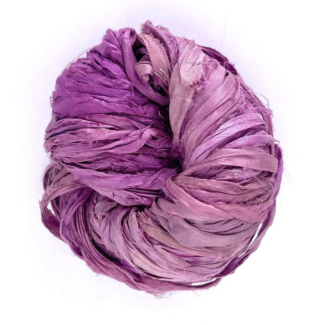 Artisan Recycled Sari Silk Ribbon Yarn - Bohemian Crafting Supply