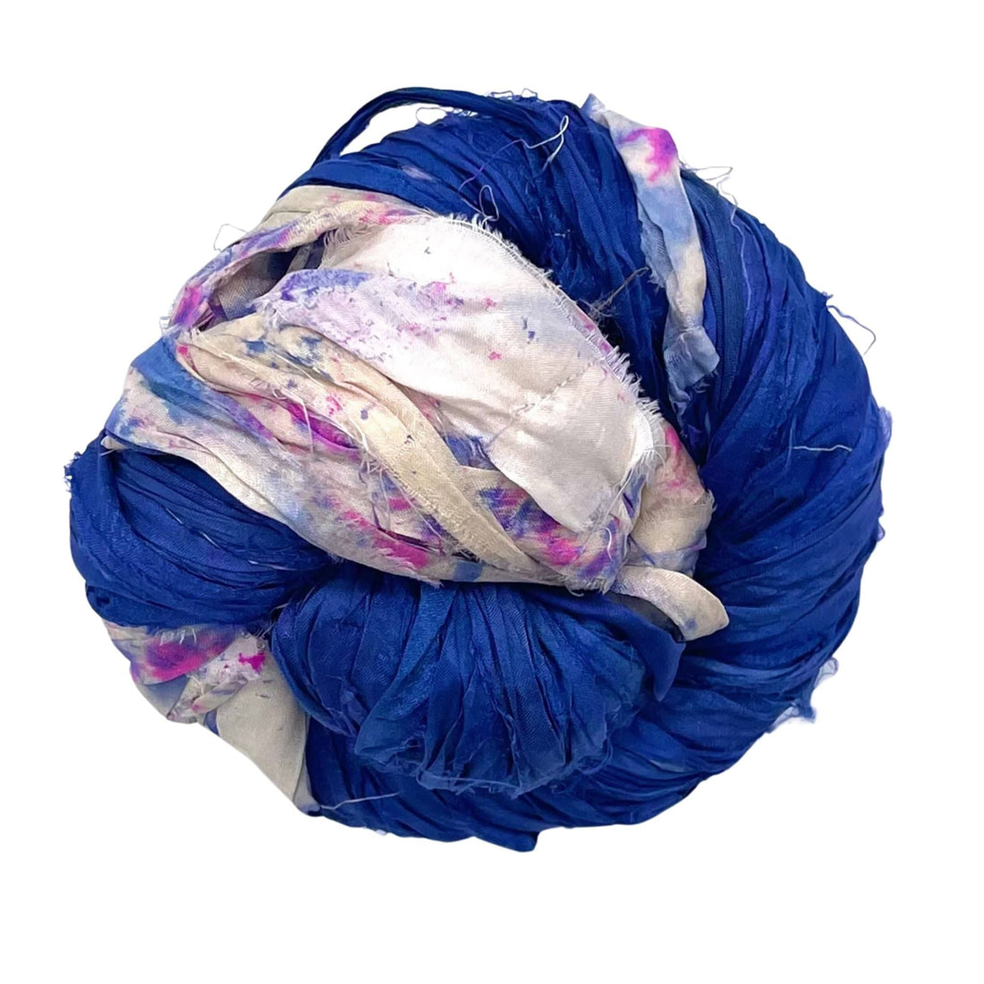 Artisan Recycled Sari Silk Ribbon Yarn - Bohemian Crafting Supply
