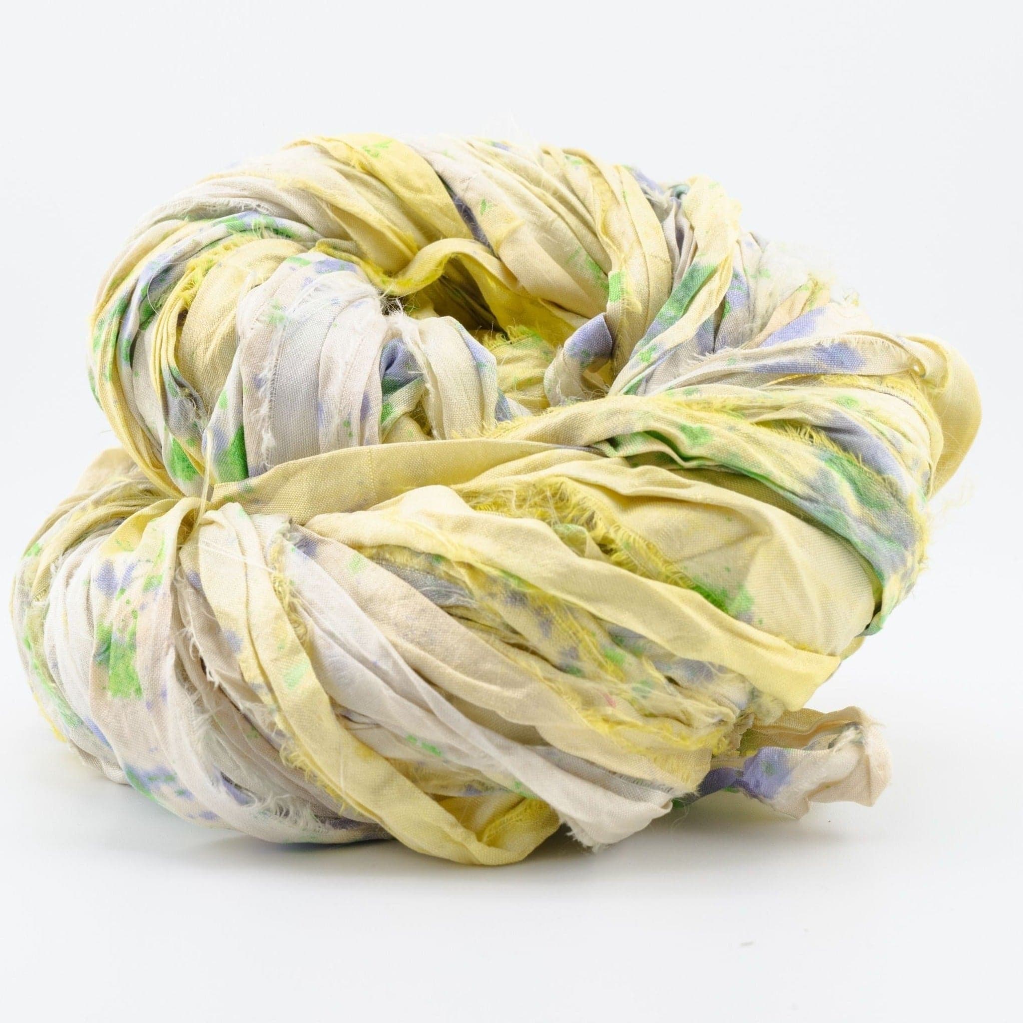 Artisan Recycled Sari Silk Ribbon Yarn - Bohemian Crafting Supply