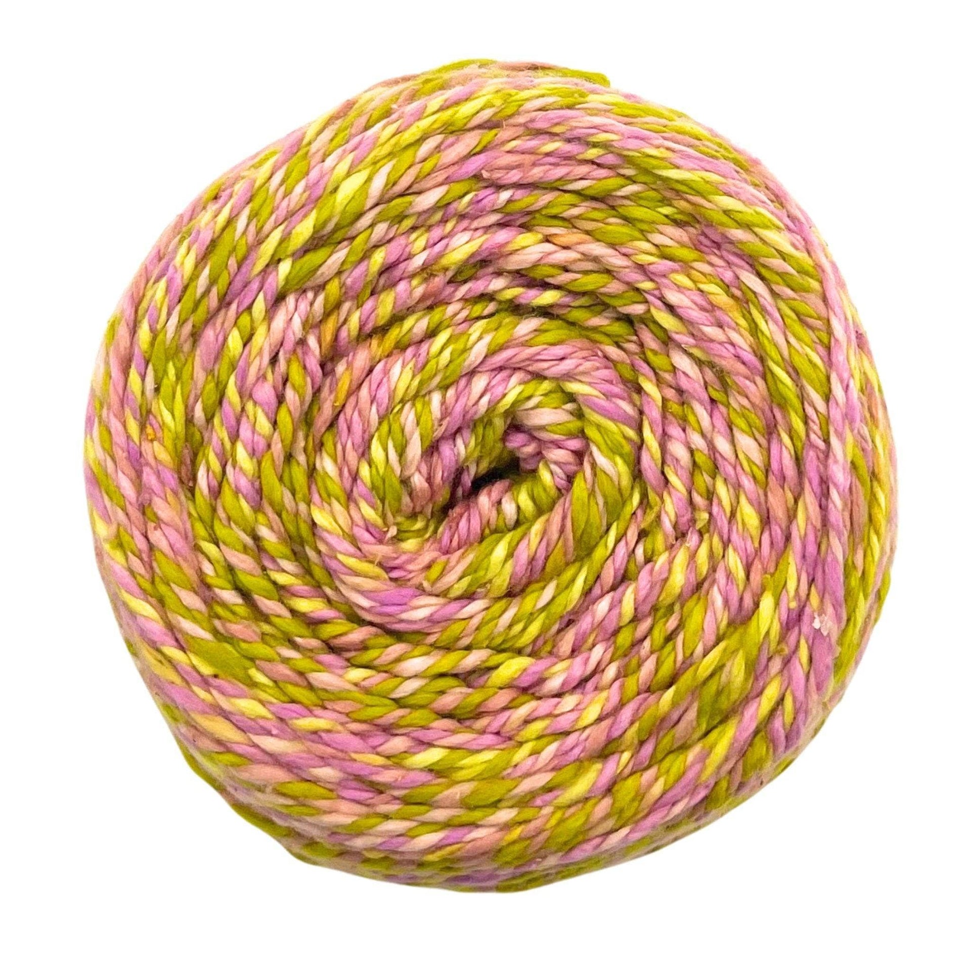 Darn Good Twist Sport Weight Silk Yarn Multi-Colored Artisan Fiber