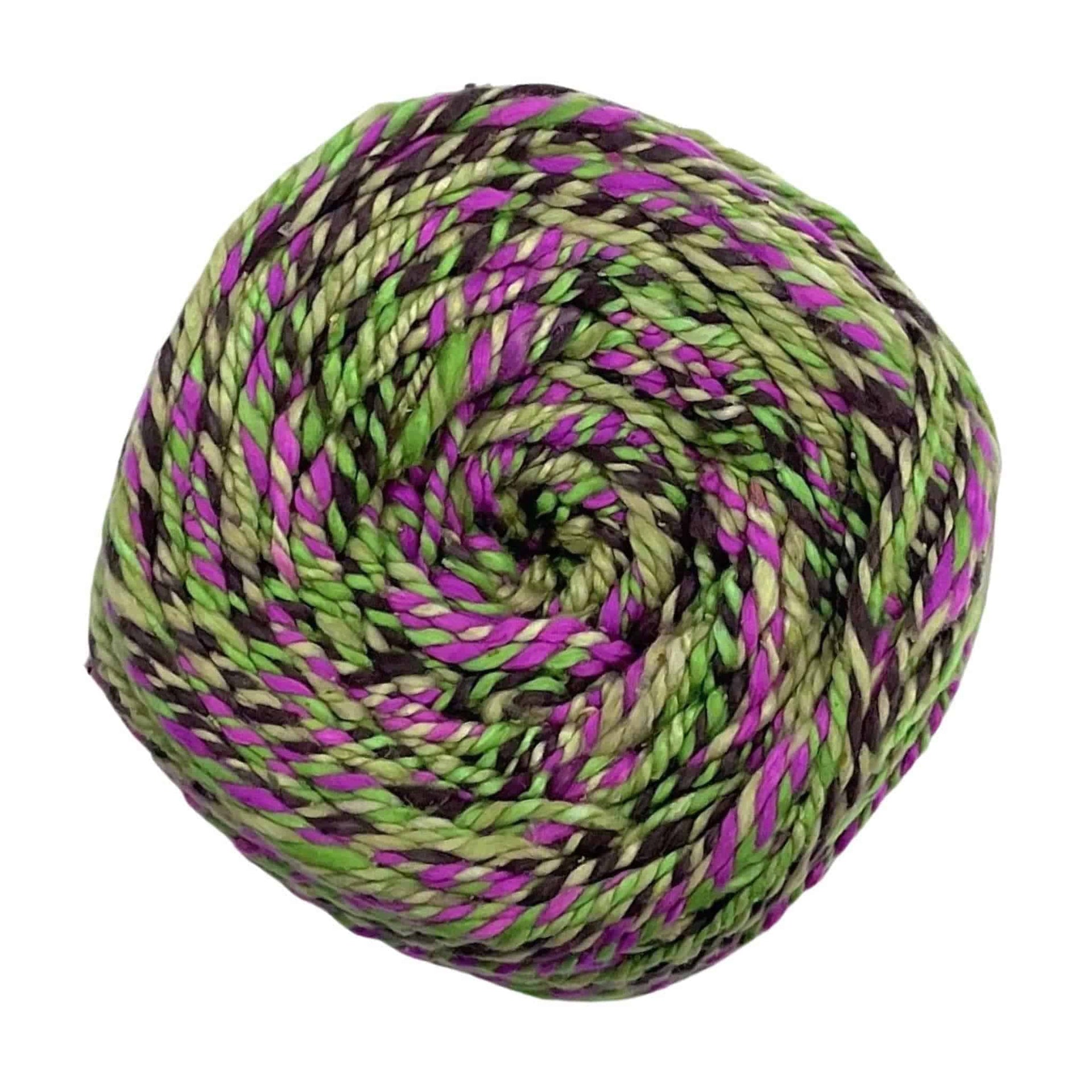Darn Good Twist Sport Weight Silk Yarn Multi-Colored Artisan Fiber