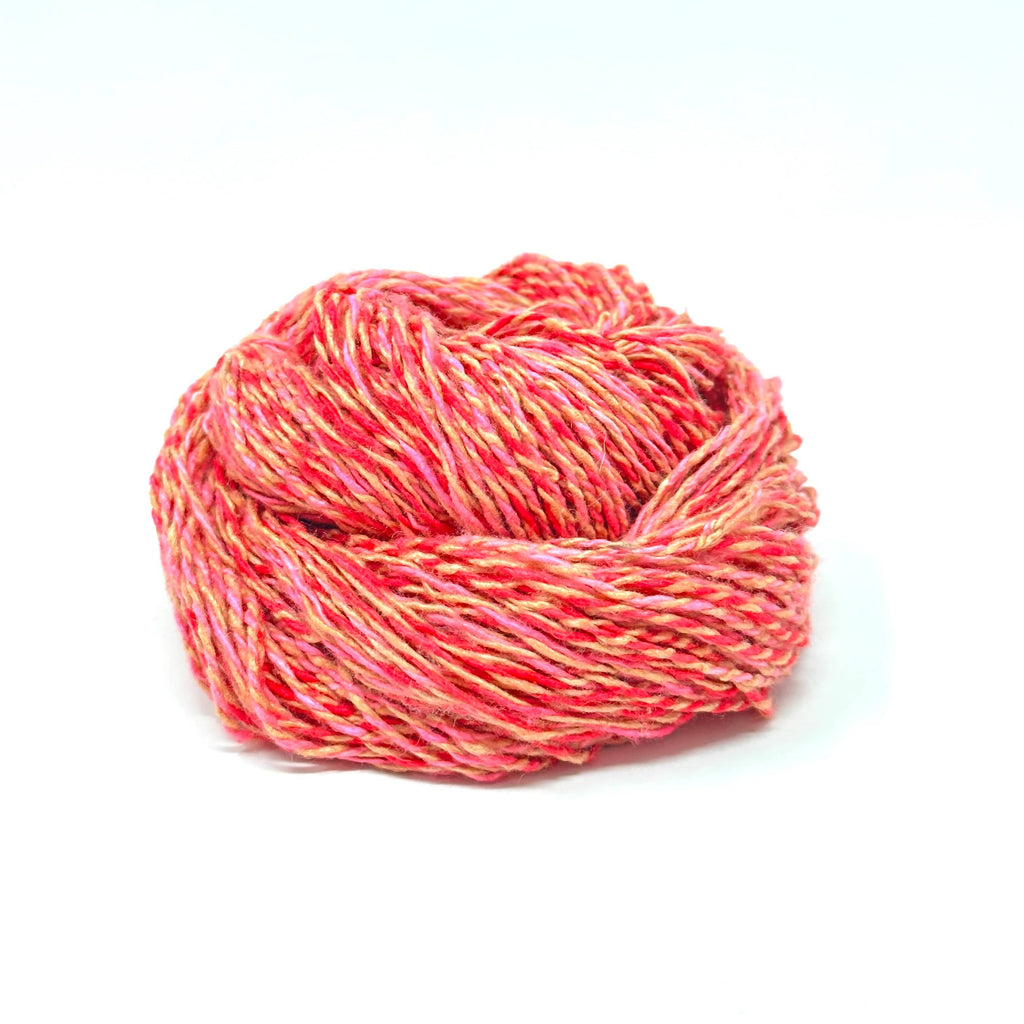 Darn Good Twist Sport Weight Silk Yarn Multi-Colored Artisan Fiber