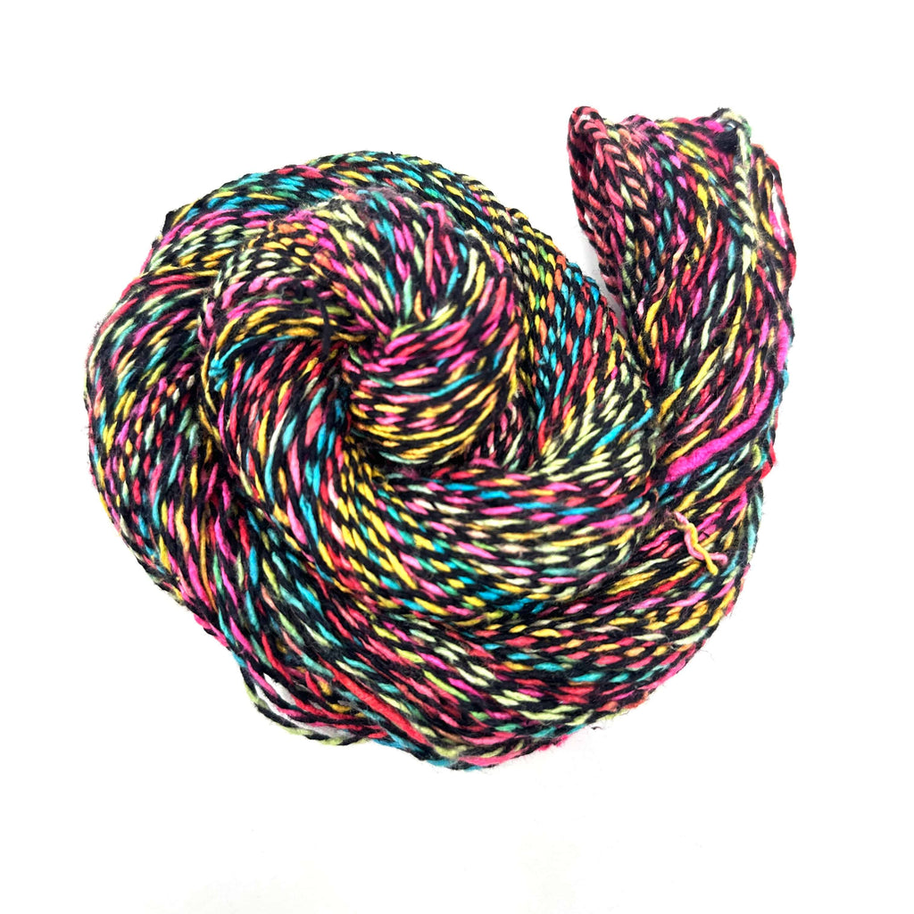 Darn Good Twist Sport Weight Silk Yarn Multi-Colored Artisan Fiber