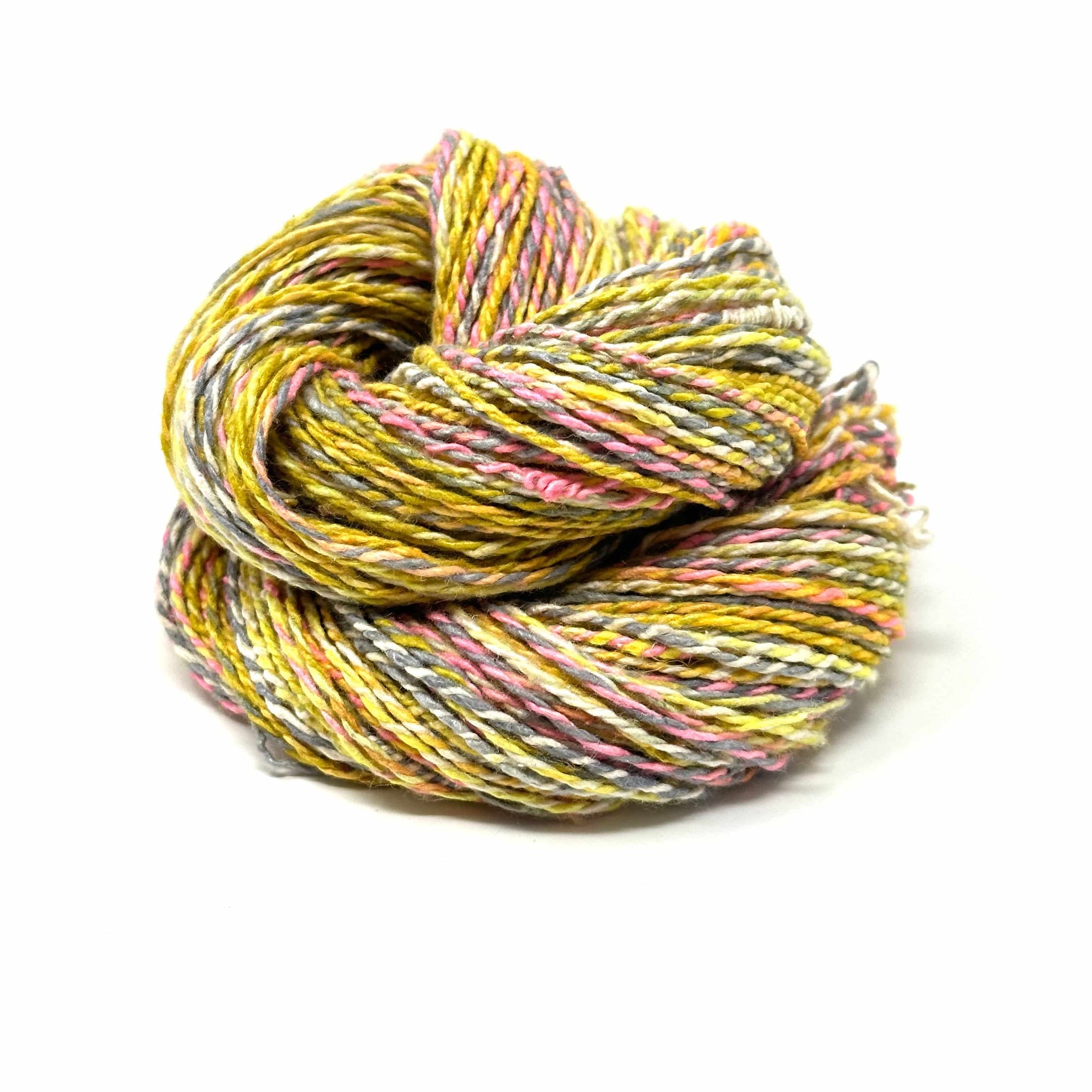 Darn Good Twist Sport Weight Silk Yarn Multi-Colored Artisan Fiber