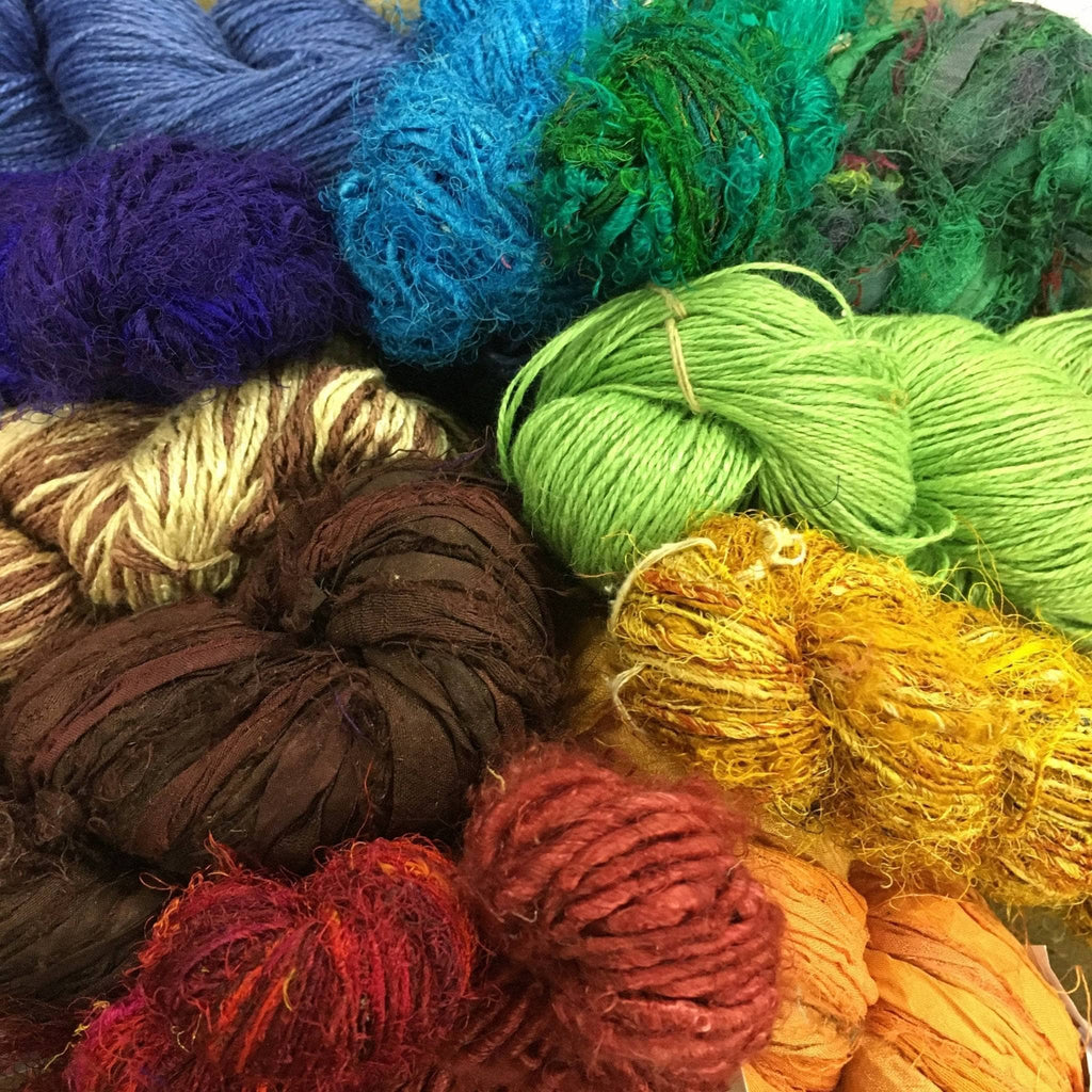 10 Pack Bulk Yarn Bundle – Multicolor Bohemian Craft Supplies