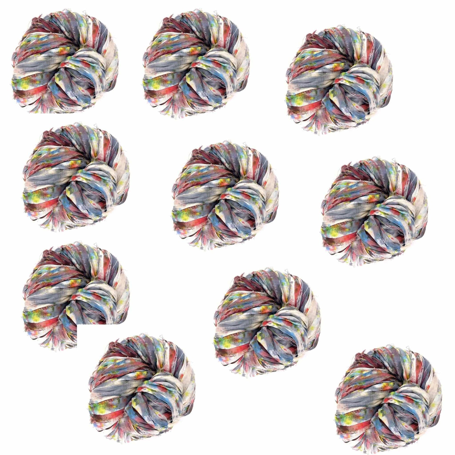 10 Pack Bulk Yarn Bundle – Multicolor Bohemian Craft Supplies