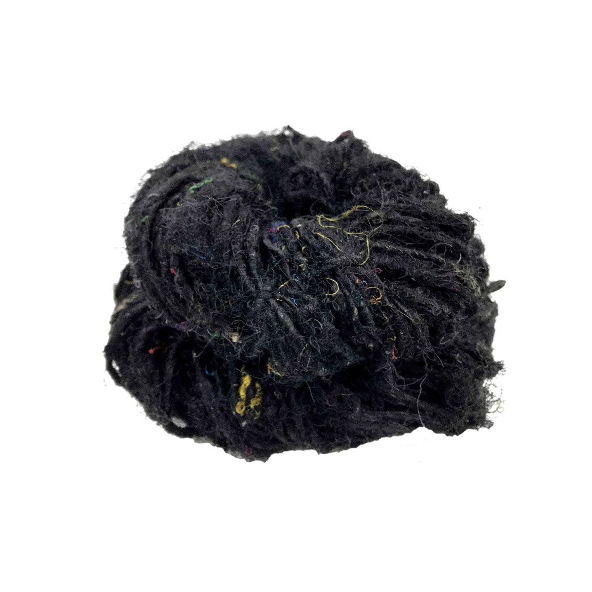 Lux Adventure Recycled Silk Yarn in Vibrant Teal and Purple