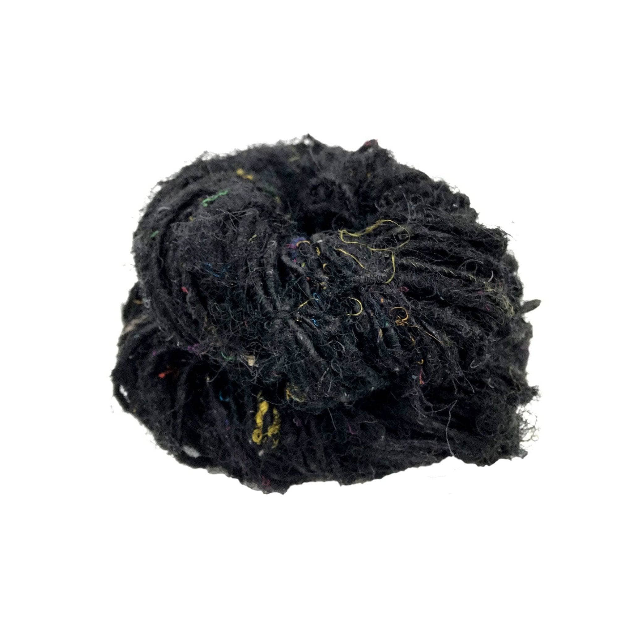 Lux Adventure Recycled Silk Yarn in Vibrant Teal and Purple
