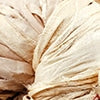 Vintage Ivory Dyable Small Batch Sari Silk Ribbon Yarn