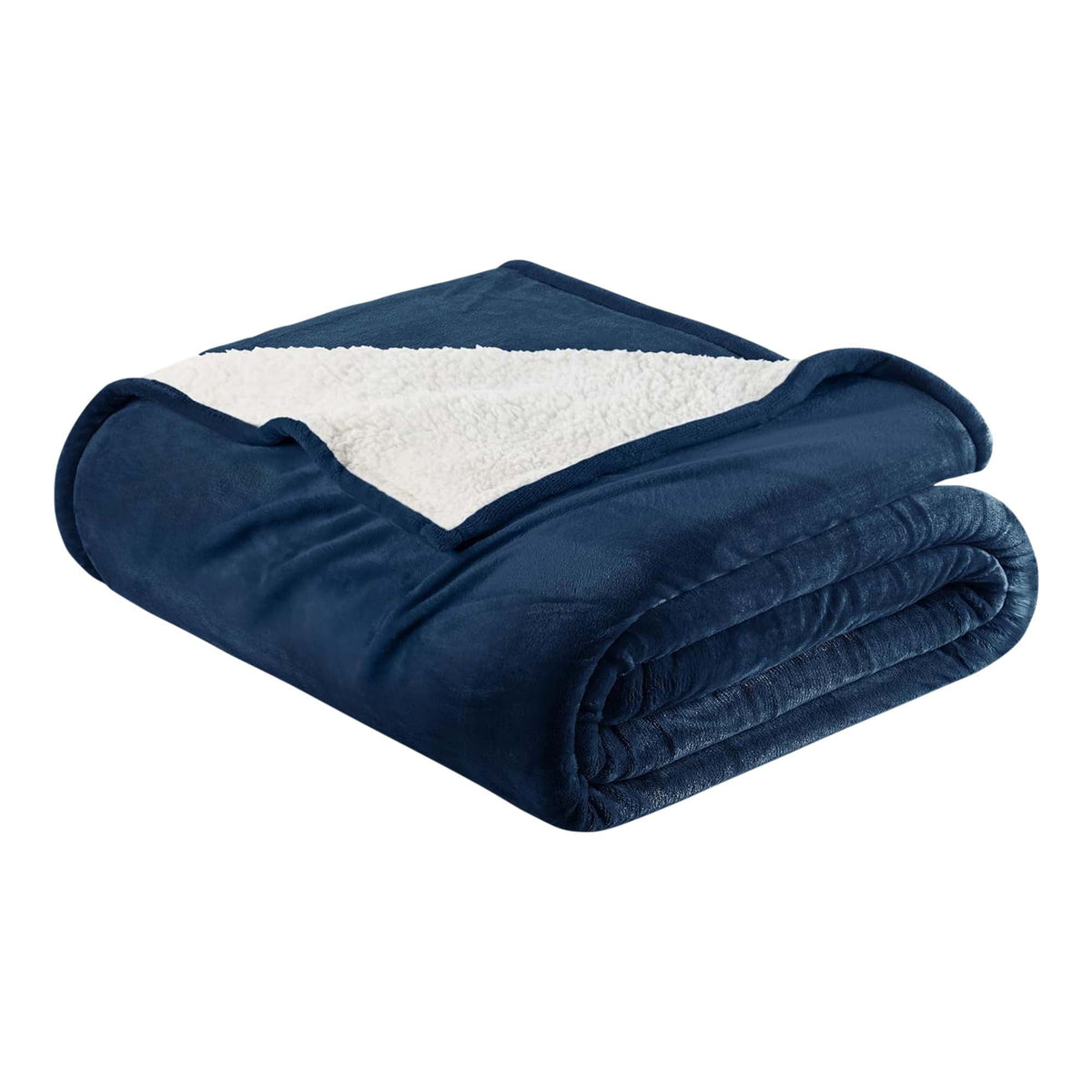 White Velvet Plush Sherpa Reversible Bed Blanket Ultra Soft - Image 26
