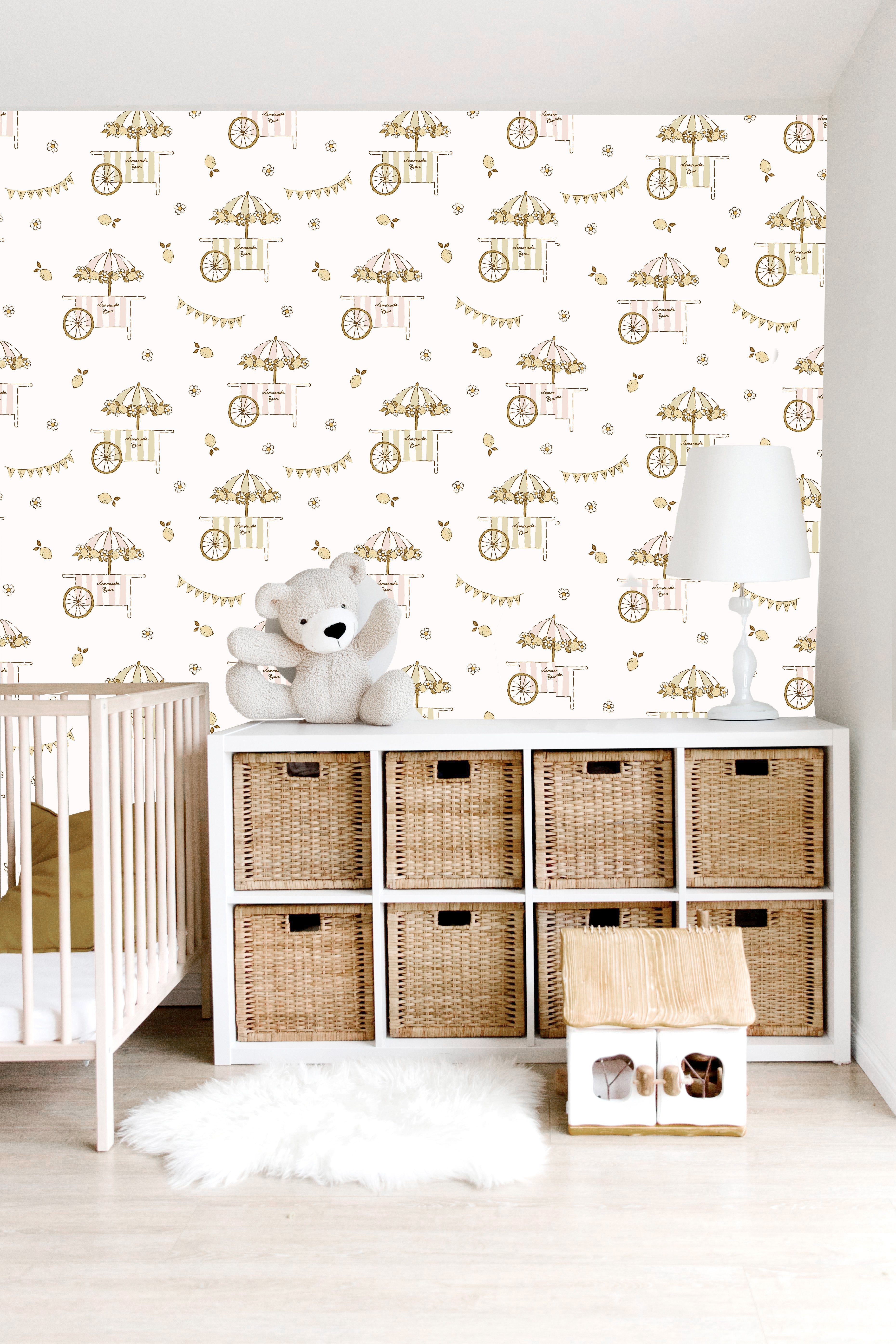 Sip Removable Peel and Stick Wallpaper by Eva Catherina