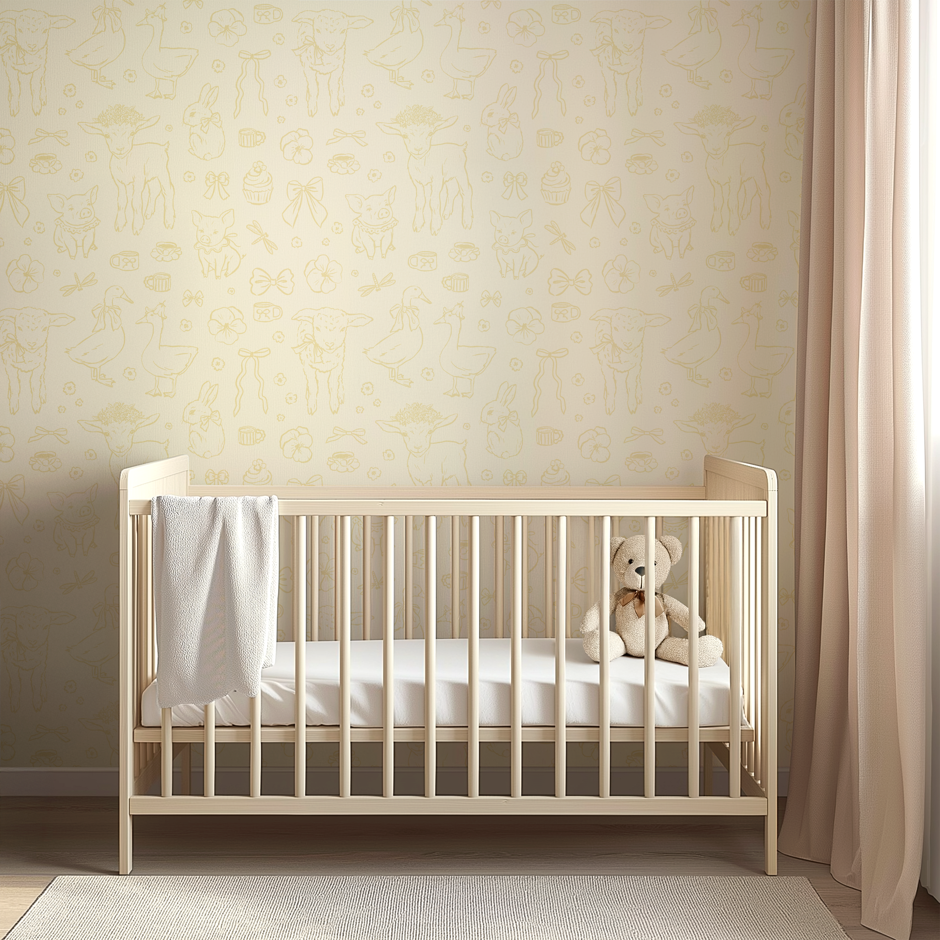 Charlotte Removable Peel and Stick Wallpaper for Home Decor
