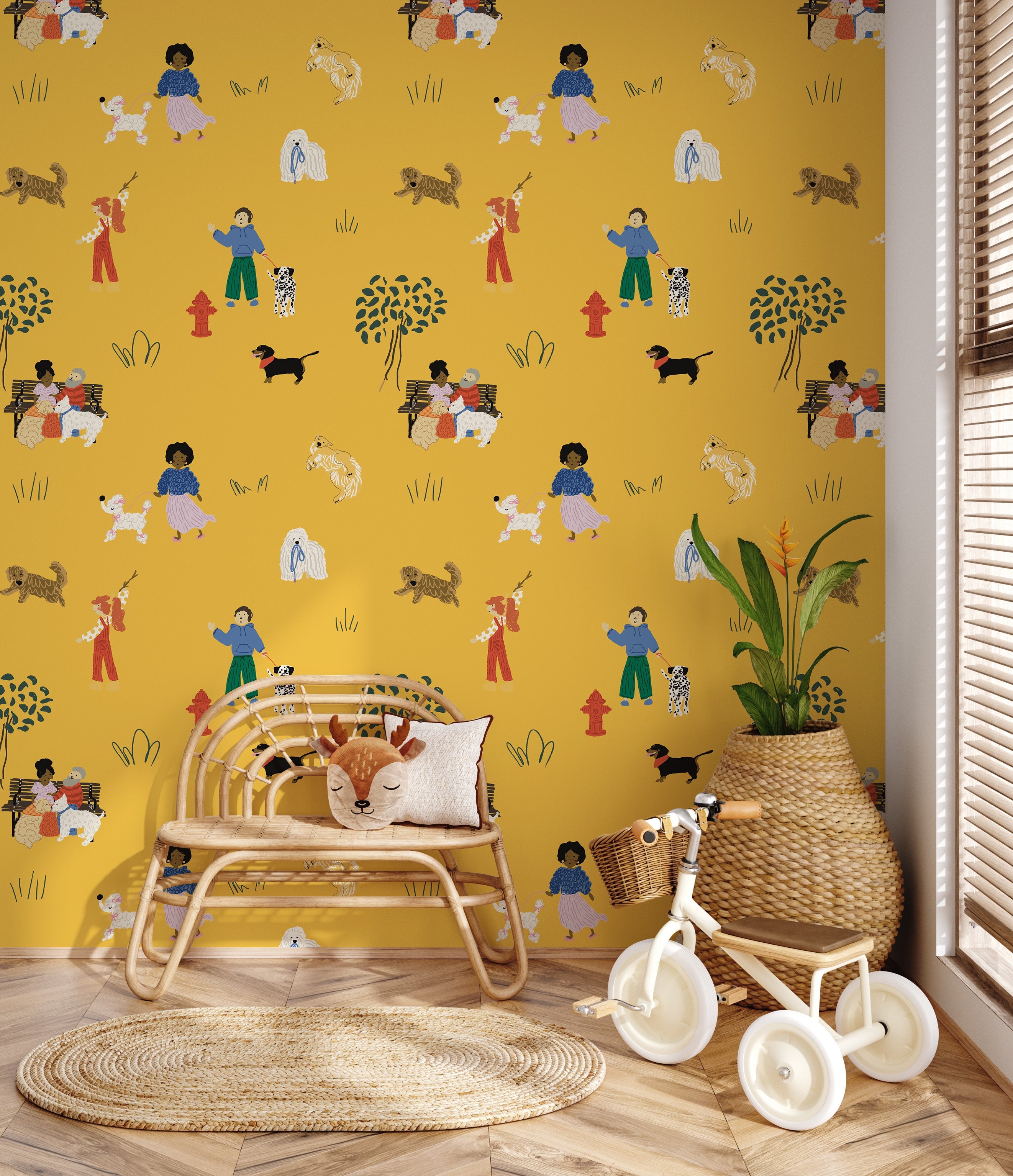 Benjamin Wallpaper by Grumble Co. Designs