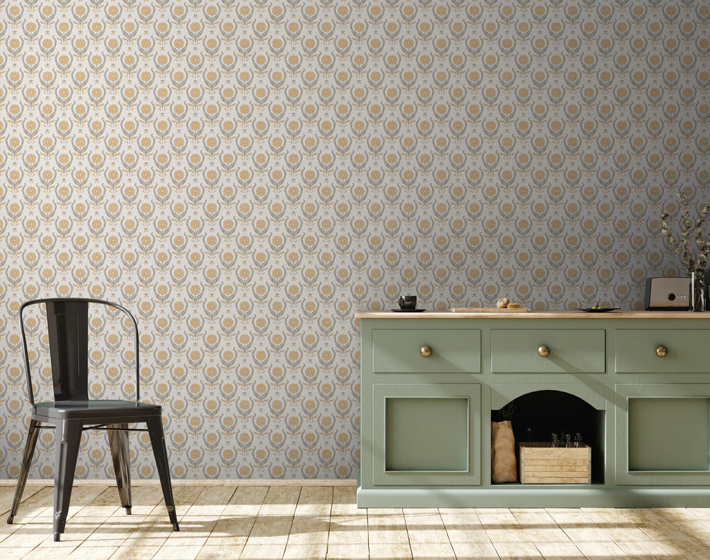 Dahlia Wallpaper by Caroline Rausch Design