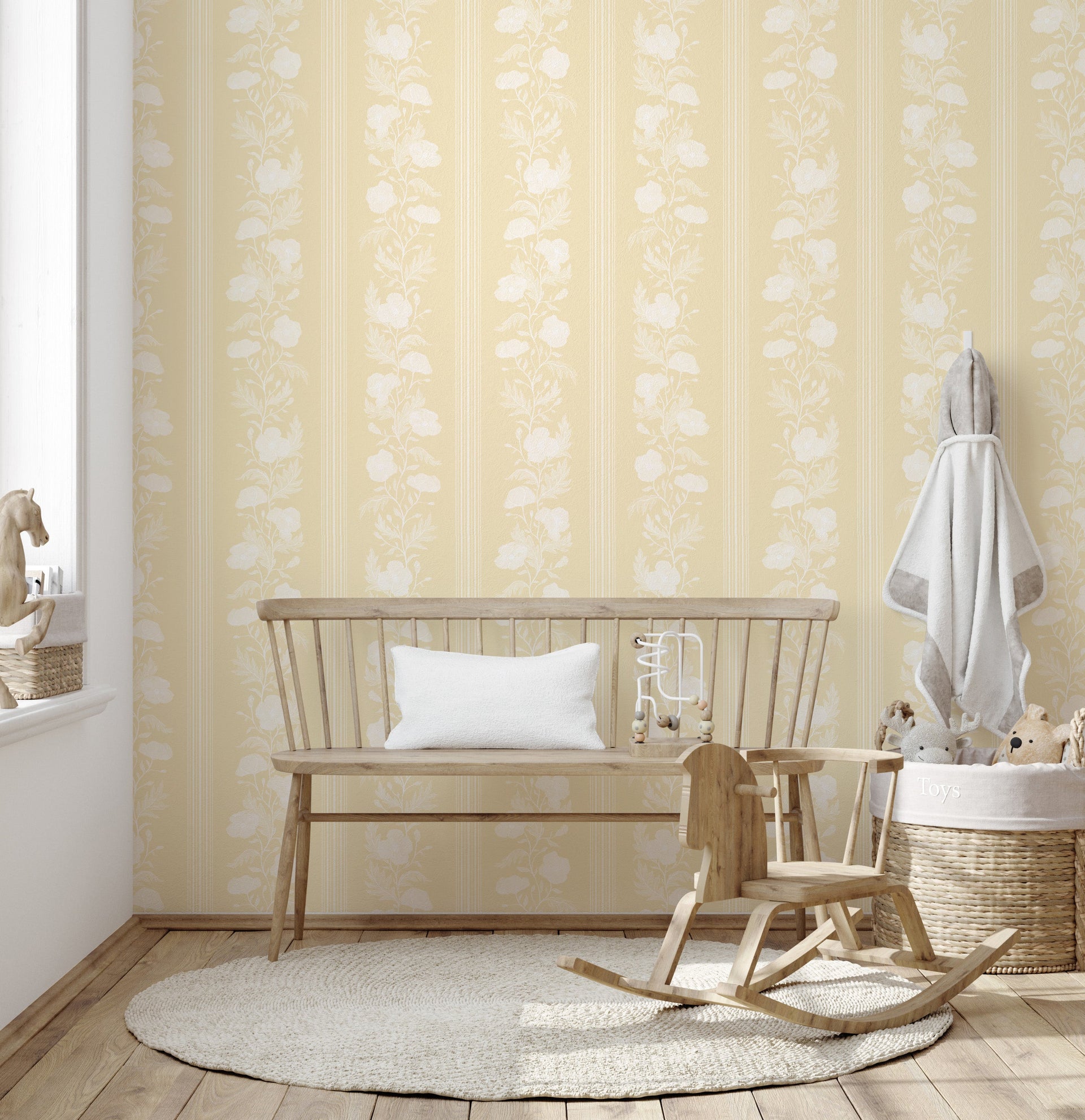 Juliet Wallpaper - Peel and Stick Floral Removable Wall Decor