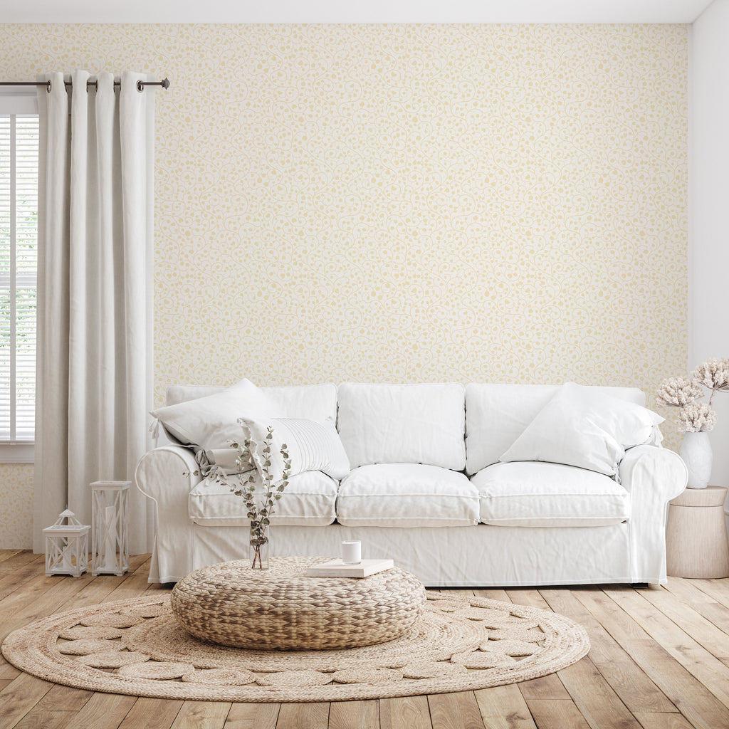 Hartford Floral Removable Wallpaper in Blue, Pink and Off-White