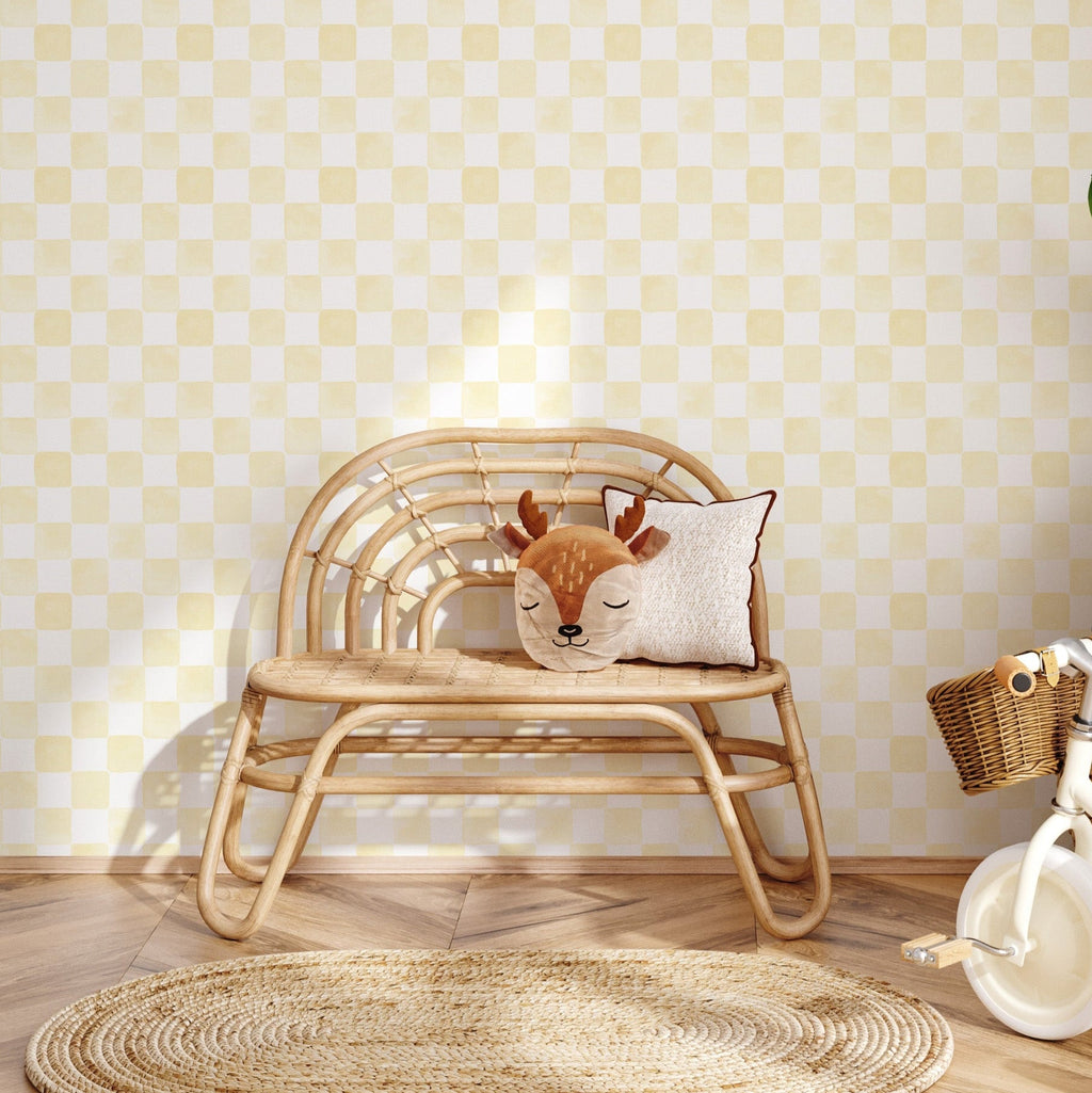 Tuck Geometric Wallpaper, Scandi Nursery Decor