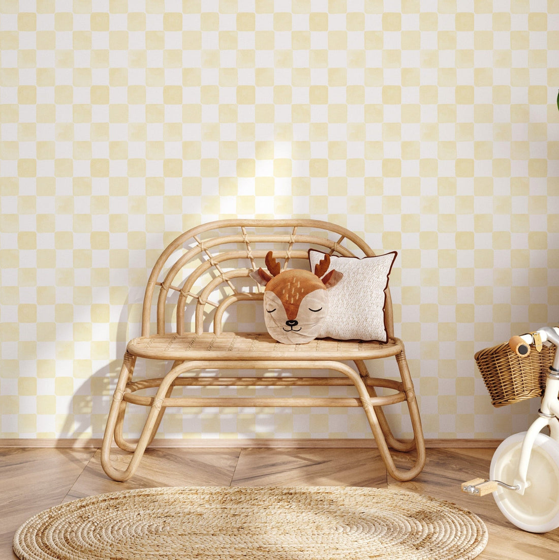 Tuck Geometric Wallpaper, Scandi Nursery Decor