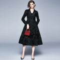 Elegant Jacquard Windbreaker Jacket for Women