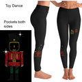 Handmade Rhinestone Toy Soldier Nutcracker Full Length with Pockets