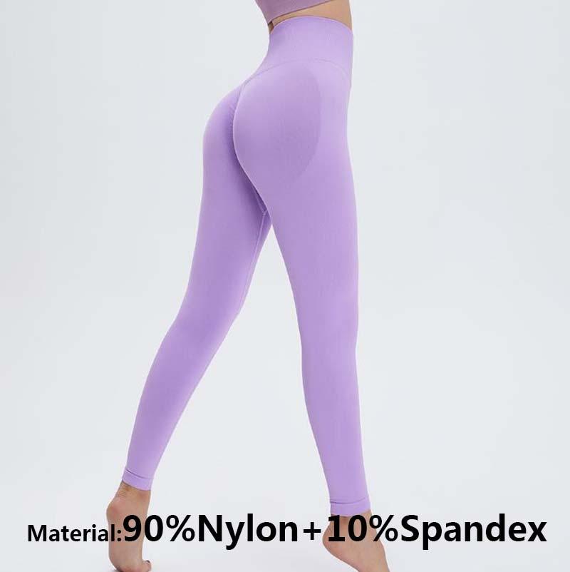 Women's High Waist Seamless Yoga Leggings - Stretchy Gym Pants