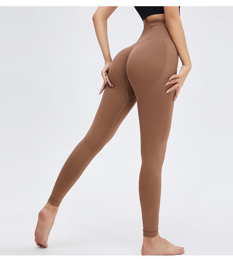 Women's High Waist Seamless Yoga Leggings - Stretchy Gym Pants