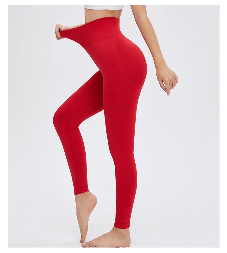 Women's High Waist Seamless Yoga Leggings - Stretchy Gym Pants