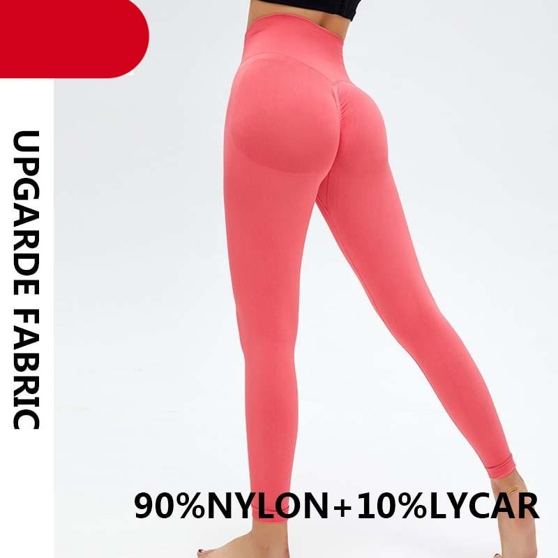 Women's High Waist Seamless Yoga Leggings - Stretchy Gym Pants