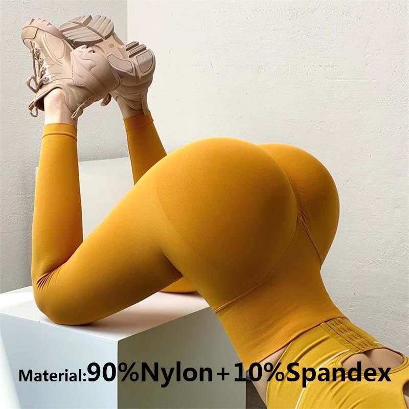 Women's High Waist Seamless Yoga Leggings - Stretchy Gym Pants