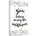You Belong Among The Wildflowers Large Canvas Wall Art Decor