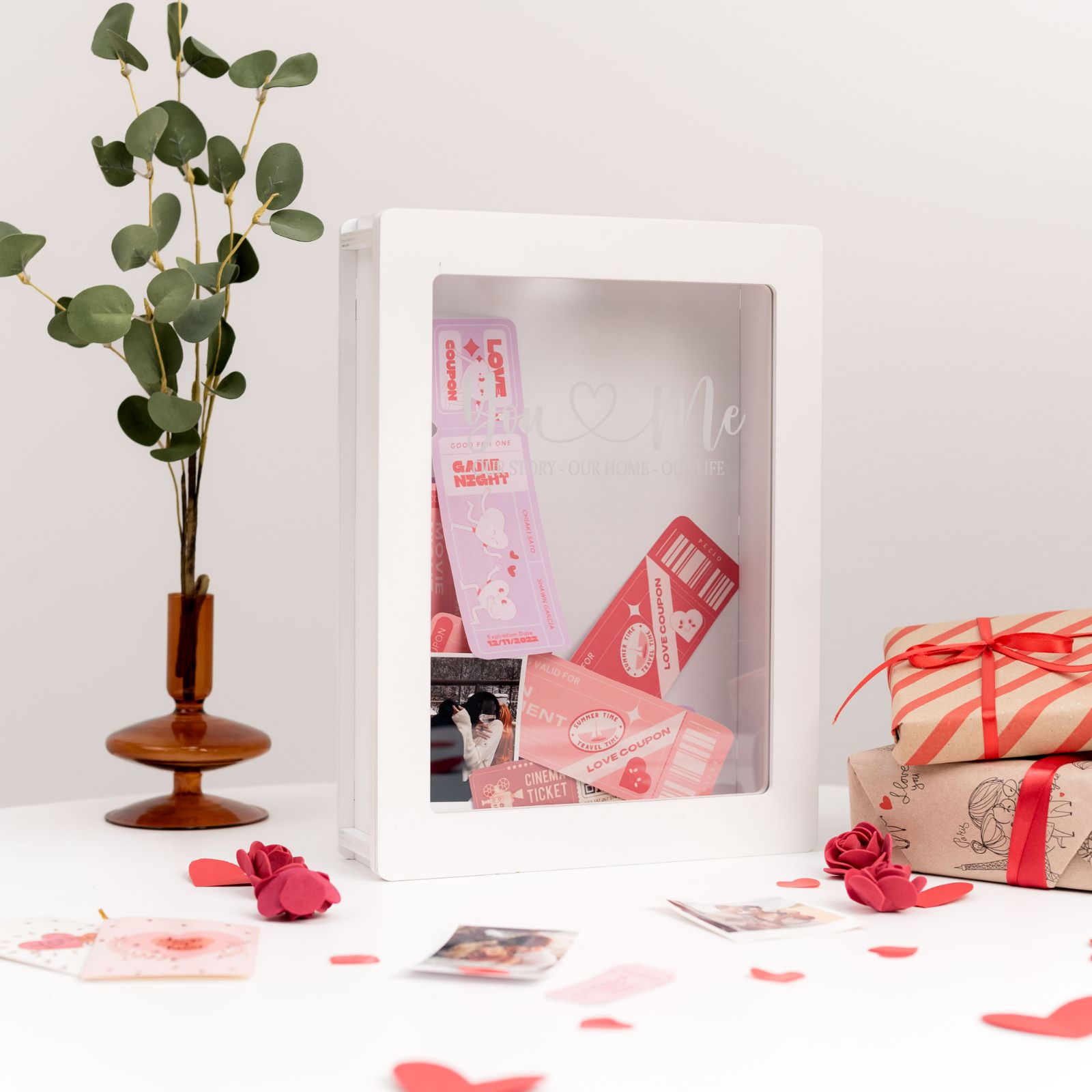 Minimalist Travel Ticket Box for Souvenirs and Memories