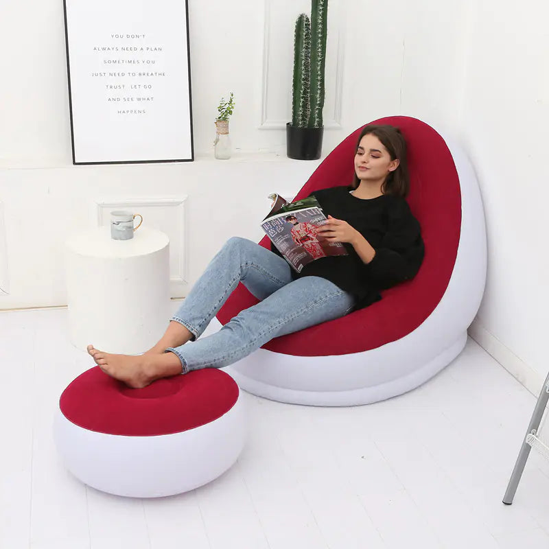 Inflatable Foldable Lounge Chair for Outdoor Use