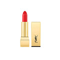 Yves Saint Laurent Rouge Pur Couture #56 Orange Indie lipstick tube and product swatch