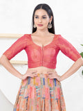 Magenta Shimmer sleeveless front open blouse