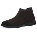 Men's High-Top Leather Chelsea Ankle Boots