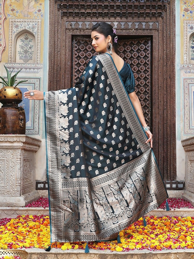 Shree Shyam Fashion Tarquice Silk Saree