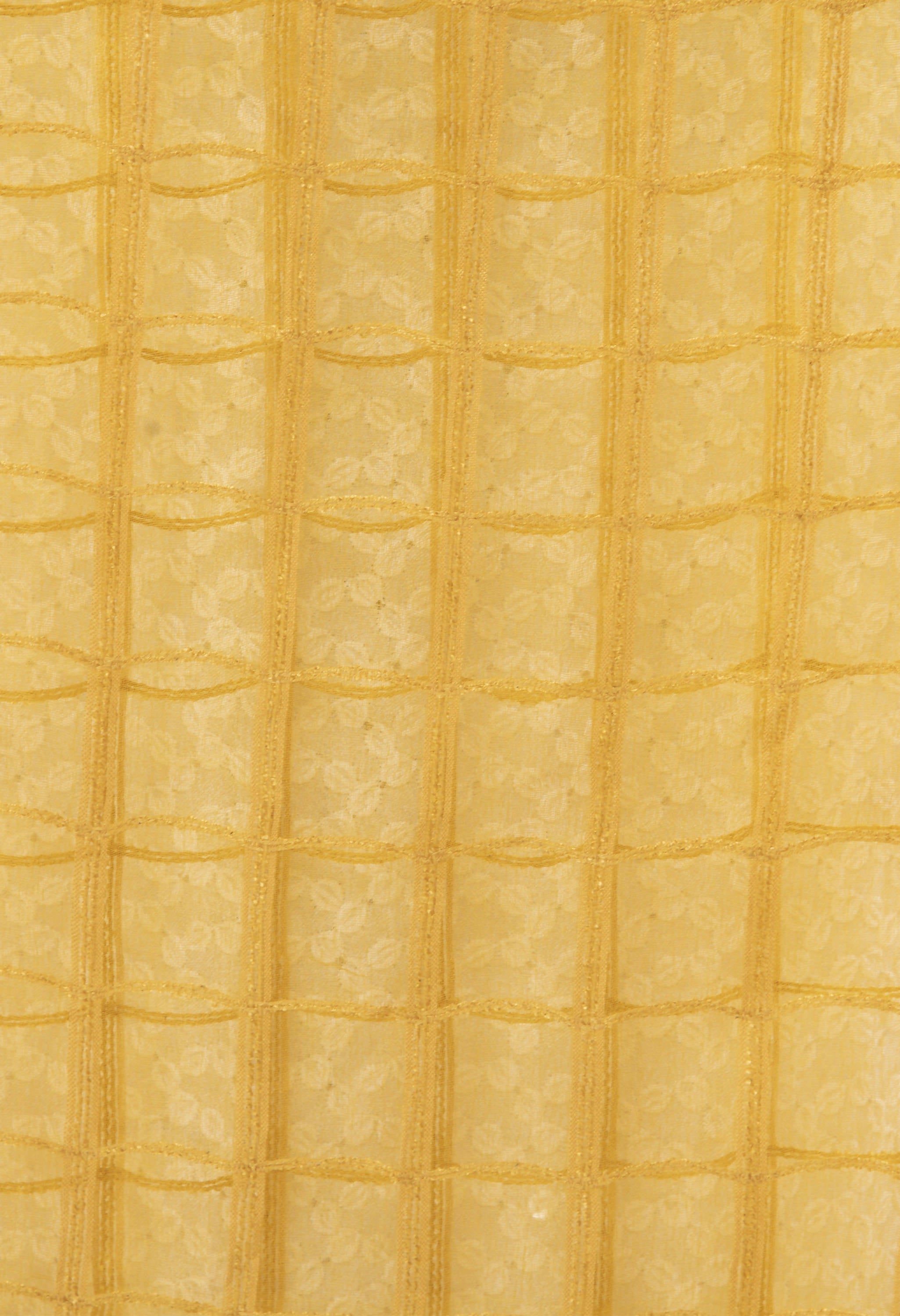 Golden Cotton Square Dupatta for Casual Ethnic Wear