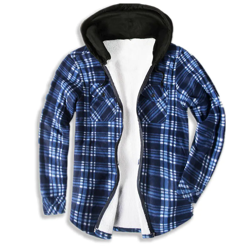 Thermal Fleece-Lined Men's Shirt Jacket