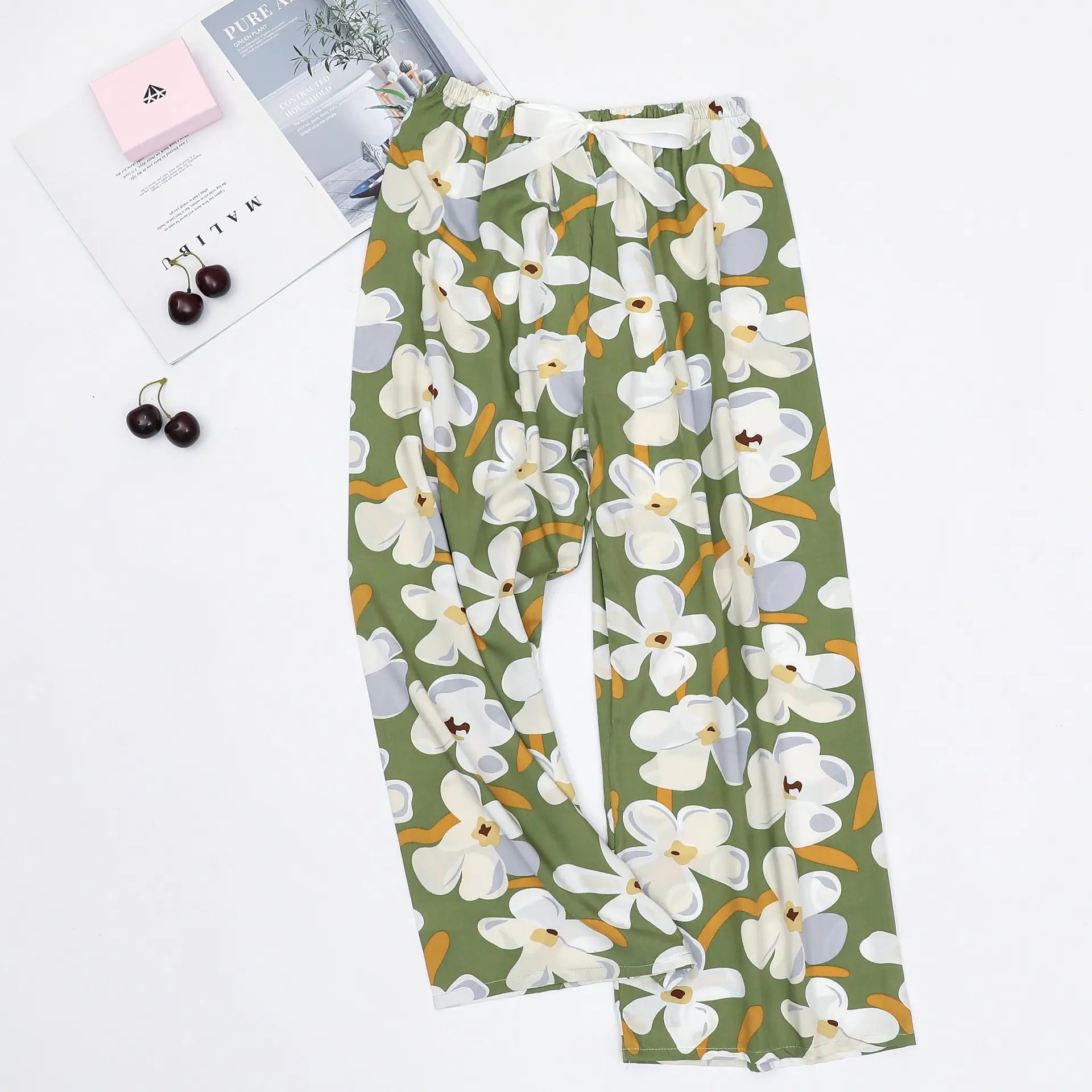 Women's Loose Casual Printed Pajama Sleep Pants - Image 23