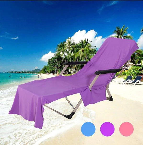 Beach Chair Cover and Towel Mat for Lounge Chairs