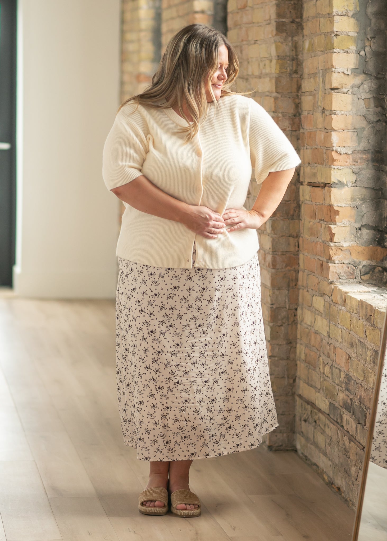 Zadie Short Sleeeve Button Front Cardigan