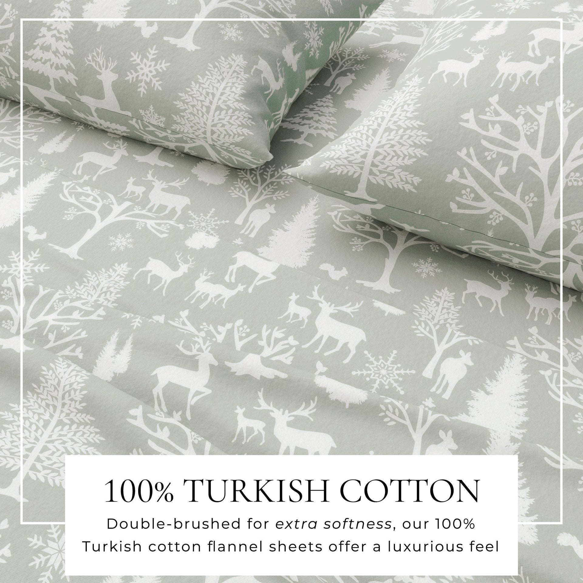 Turkish Cotton Flannel Sheet - Lakeview Collection