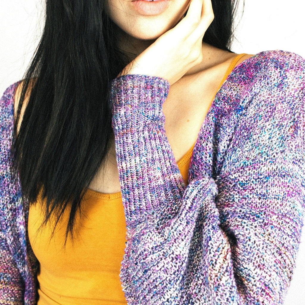 Zephyr Tides Knit Cardi Pattern for Lace Weight Silk Yarn