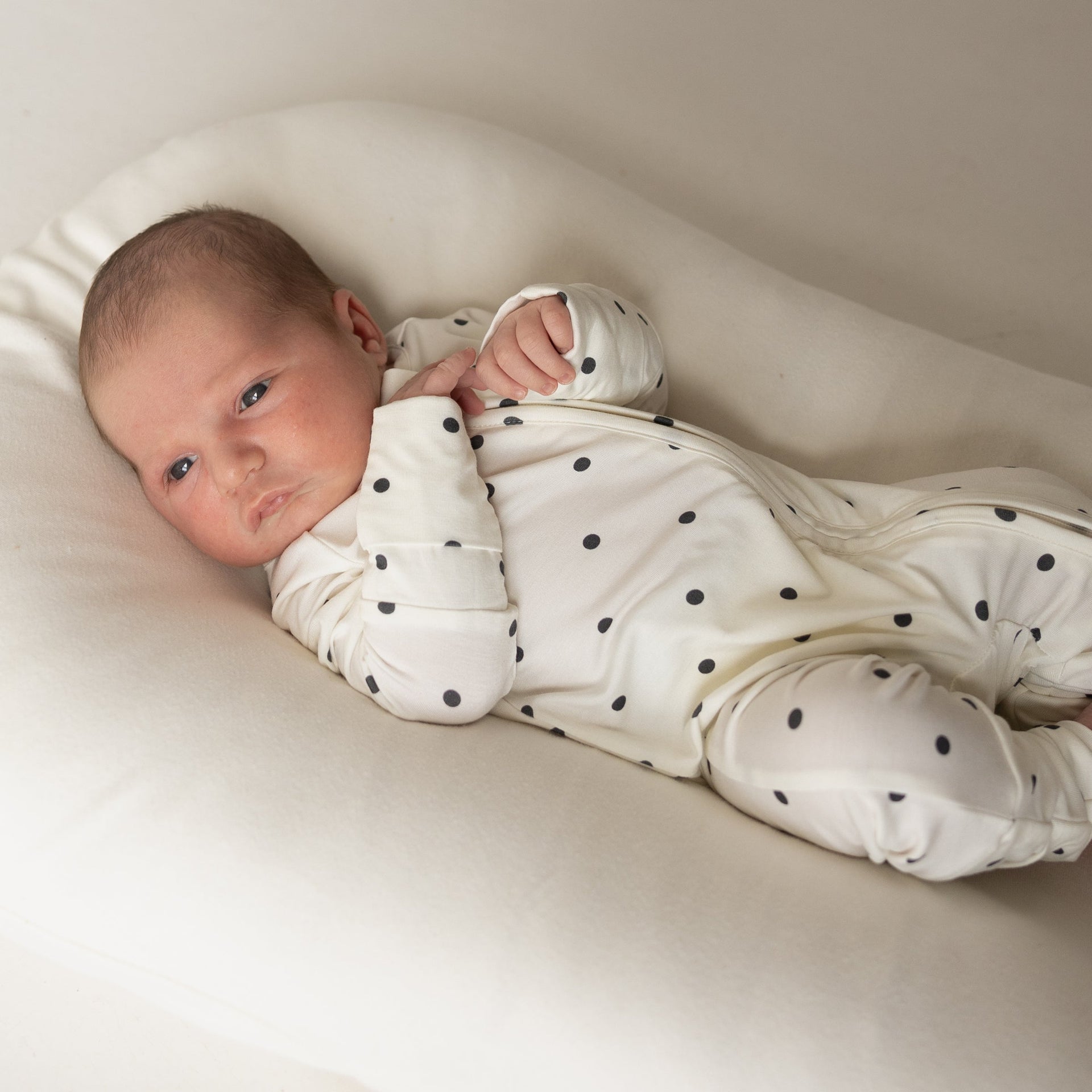 Annie Bamboo Zip Pajamas – Minimalist Baby Sleepwear
