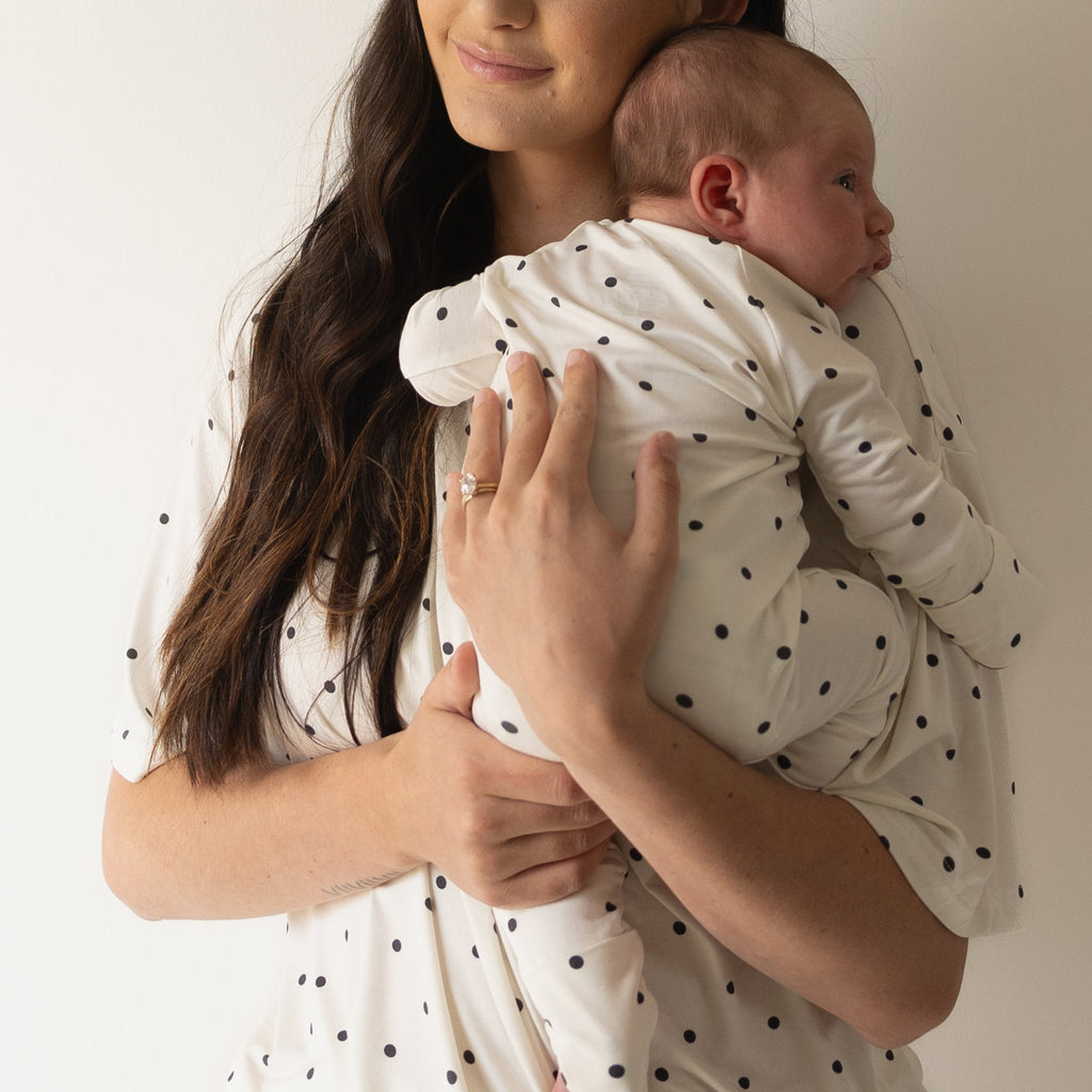 Annie Polka Dot Bamboo Short Set – Minimalist Loungewear