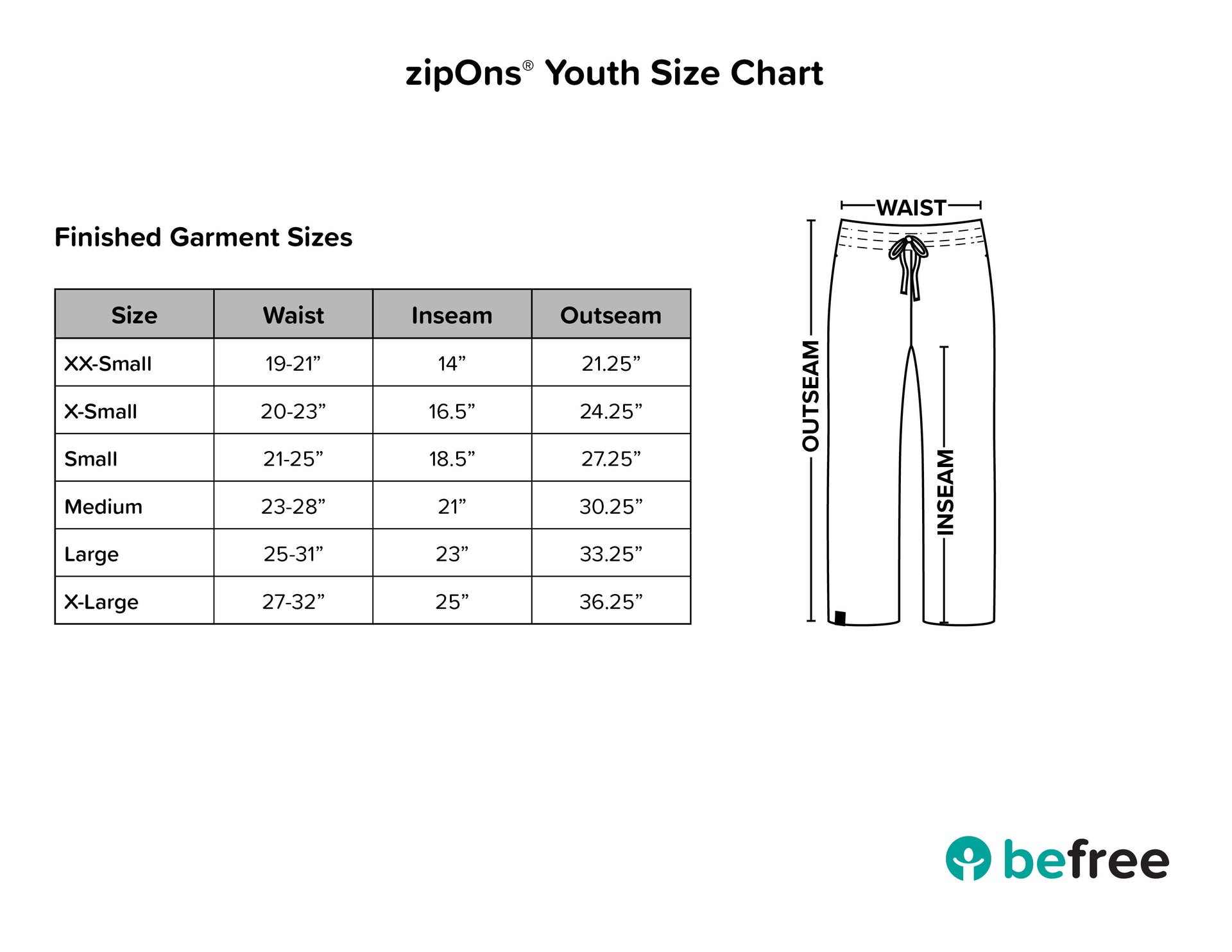Youth Heavyweight Adaptive Pants with Full Length Side Zippers - Image 2