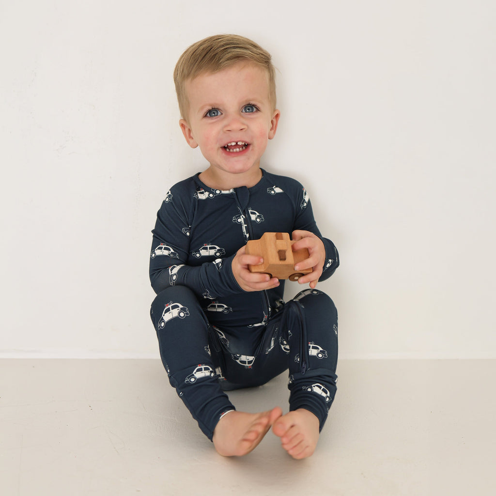 Bamboo Zip Pajamas | Police Cruiser